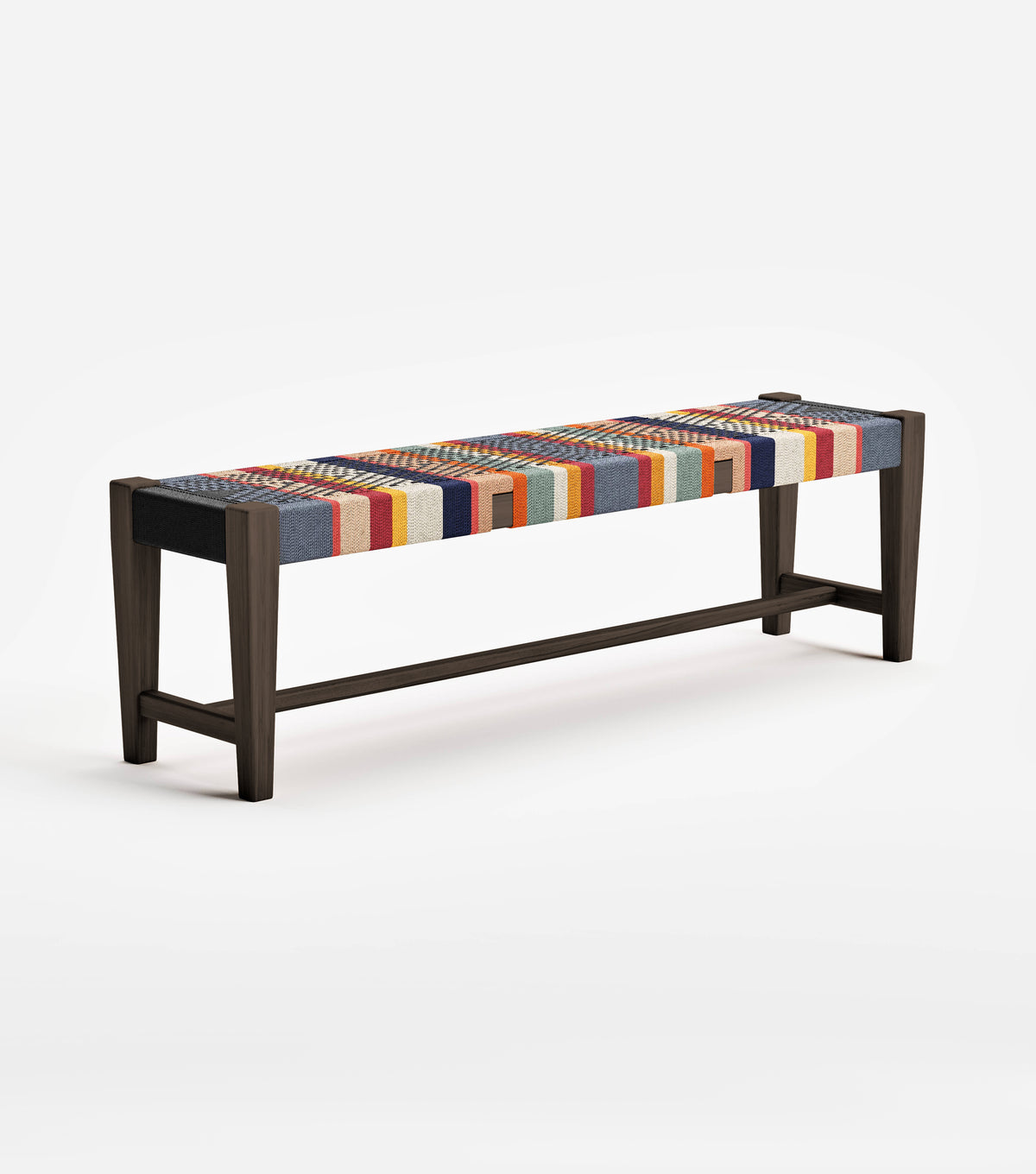 Walnut / San Geronimo Pattern / 59" | Seats 3