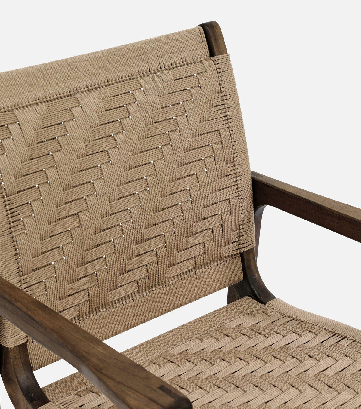 Coffee Teak / Khaki Basket cord
