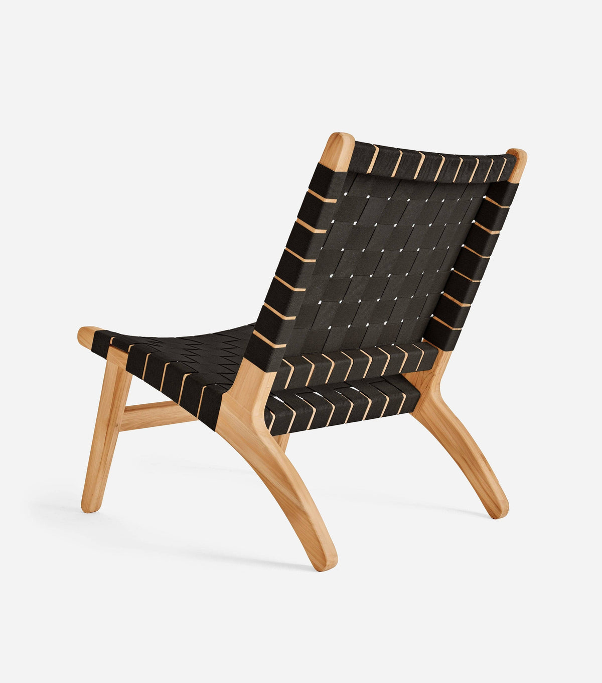 Sealed Teak / 2" Black Straps